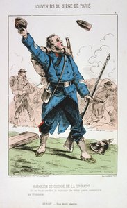 1870〜1871年のパリ包囲戦、国家警備隊大隊 作： Unbekannt