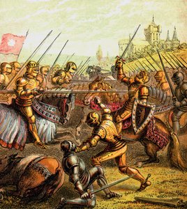 テュークスベリーの戦い、1471年、c1850 作： Unbekannt