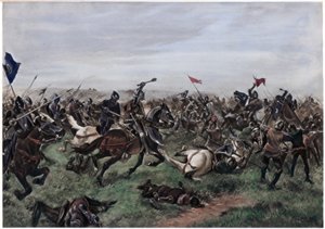 アジャンクールの戦い、1415年10月25日 作： Unbekannt