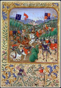 アジャンクールの戦い、フランス、1415 年 10 月 25 日、19 世紀 作： Unbekannt