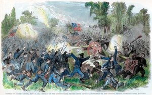 ベーカークリークの戦い、ミシシッピ州、南北戦争、1863年5月16日 作： Unbekannt