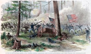 1865年3月19日、アメリカ南北戦争、ノースカロライナ州ベントンビルの戦い