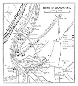 カンダハールの戦い：計画、1902 作： Unbekannt