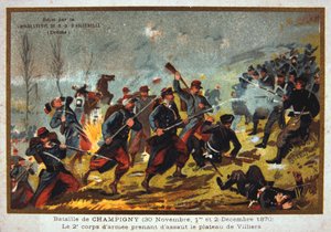 シャンピニーの戦い、フランシスコプロイセン戦争、1870年11月30日〜12月12日 作： Unbekannt