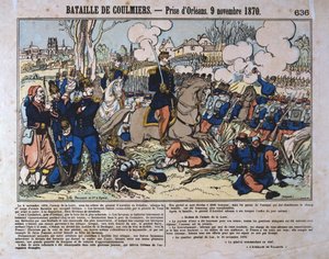 1870年11月9日、フランス領プロイセン戦争、クーリエの戦い 作： Unbekannt