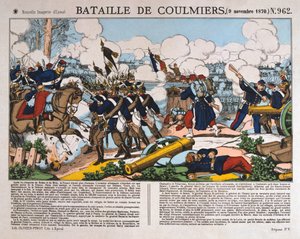 1870年11月9日、フランス領プロイセン戦争のクーリエの戦い 作： Unbekannt