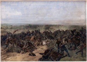 クレシーの戦い、1346年8月26日 作： Unbekannt