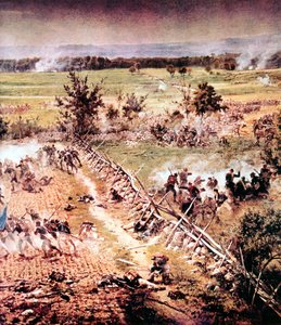 ゲティスバーグの戦い、アメリカ南北戦争、1863年7月1〜3日 作： Unbekannt