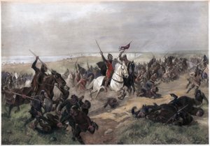 ヘイスティングスの戦い、1066年10月14日 作： Unbekannt