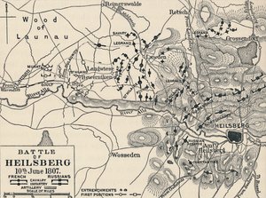 ハイルスベルクの戦い、1807年6月10日、1896年 作： Unbekannt