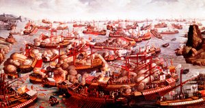 1571年10月のレパントの戦い 作： Unbekannt
