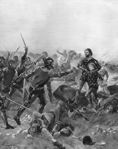 フランス、ポワティエの戦い、1356年 作： Unbekannt