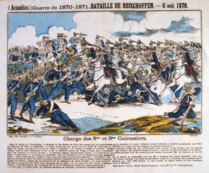 ライヒショフェンの戦い、日仏戦争、1870年8月6日 作： Unbekannt