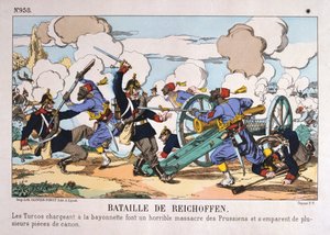 ライヒショフェンの戦い、日仏戦争、1870年8月6日 作： Unbekannt
