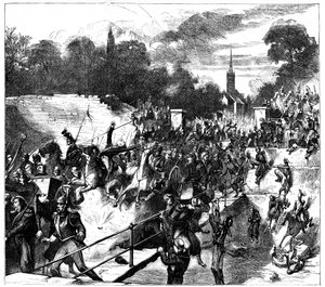 フランス、セダンの戦い、プロイセン戦争、1870年9月1日c1880 作： Unbekannt