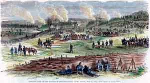 スポットシルバニア裁判所の戦い、バージニア州、南北戦争、1864年5月12日 作： Unbekannt