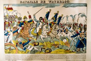 ウォータールーの戦い、1815年6月18日、19世紀 作： Unbekannt