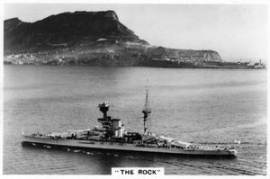 ギルブラルター沖の戦艦HMSの復讐、1937 作： Unbekannt