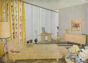 1939年にスザンヌギギションによって設計された寝室。 作： Unbekannt