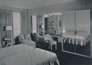 James F. Eppensteinが設計した寝室、シカゴ、1942年