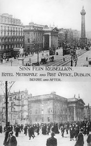 1916年5月、ダブリンの反英語アイルランド反乱の前後