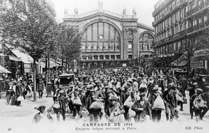 1914年にパリに到着したベルギー人 作： Unbekannt