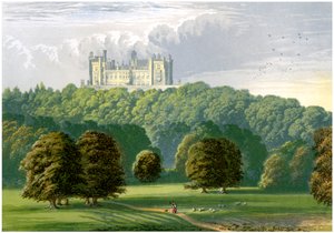 ラトランド公爵の本拠地、レスターシャー州ベルボア城、c1880 作： Unbekannt