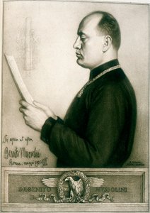 ベニートムッソリーニ、1925年 作： Unbekannt