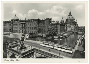 ベルリン、市庁舎と選帝侯の橋、大聖堂／1937/38年頃の写真ポストカード 作： Unbekannt