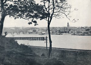 ベリック-スピッタルから、ベリック橋を示す、1895 作： Unbekannt
