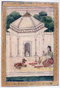 Bhairavi Ragini、Ragamala Album、School of Rajasthan、19世紀 作： Unbekannt