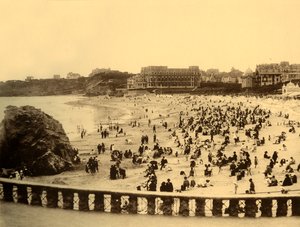 ビアリッツ-グランドプラージュ、c1930。 作： Unbekannt