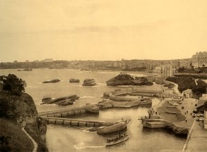 ビアリッツ-Le Port des Pecheurs、c1930。 作： Unbekannt