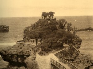 ビアリッツ-Le Rocher du Basta、c1930。 作： Unbekannt
