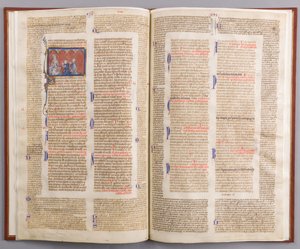 Gratian の Decretals を含む Bifolium、フランス語、ca. 1290年。 作： Unbekannt