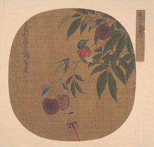 ライチの枝の鳥。 作： Unbekannt