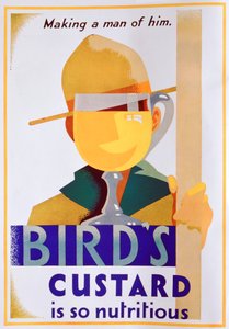 鳥カスタード広告、1930