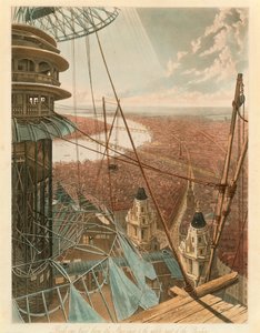 「階段とパビリオンの上部からの鳥瞰図」、コロッセオ、ローマ 作： Unbekannt