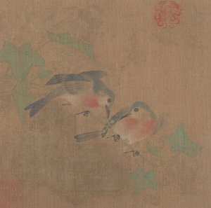 フルーツブランチの鳥。 作： Unbekannt
