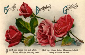 バースデーカード、c1900-1929 作： Unbekannt