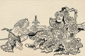 美沙門と閣下悪魔、1886 作： Unbekannt