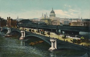 ブラックフライアーズブリッジ、ロンドン、1911年。 作： Unbekannt