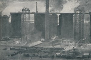 Bell Bros. Iron Worksの高炉、ミドルスバラ、1910年 作： Unbekannt