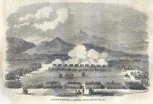 1857年、イギリスのインドで銃から吹く 作： Unbekannt