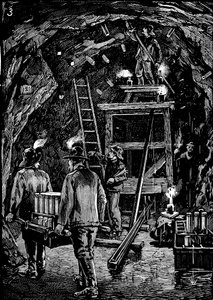 フラッドロックの爆破、1885年 作： Unbekannt