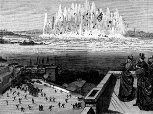 フラッドロックの爆破、1885年、1886年。