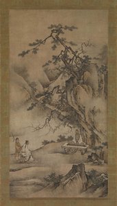1530年代には、坊が忠Ziqiが聞くように秦を演奏します。 作： Unbekannt