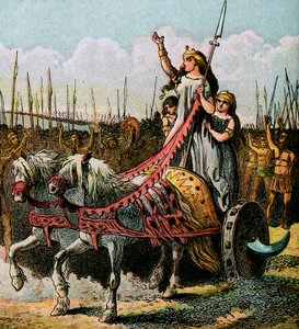 Boadiceaと彼女の軍、c1850