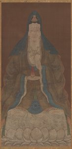 花瓶と柳の小枝を持つ観音菩薩、明王朝、1368-1644。 作： Unbekannt