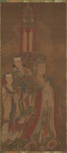 菩薩と従者、14世紀。 作： Unbekannt